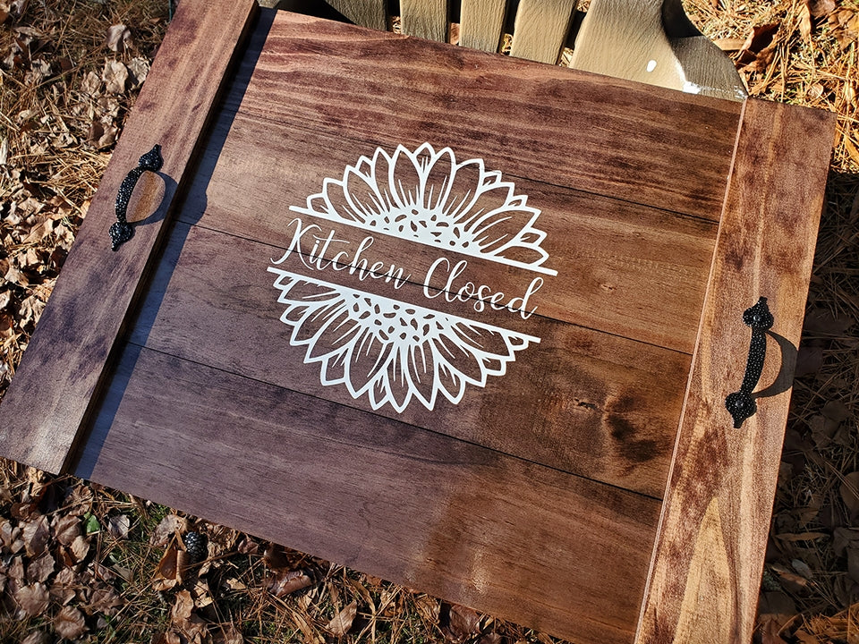 Kitchen Closed, Custom Made Stove Cover, Wood Stove Top Cover, Noodle Board, Rustic Kitchen Decor, Custom Christmas Gift for Mom