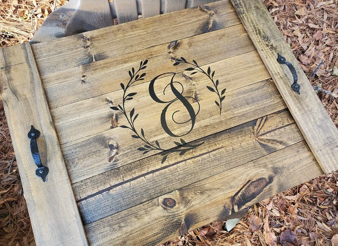 Personalized Stove Top Cover, Monogram Letter Stove Cover, Noodle Board, Rustic Kitchen Decor, Kitchen Gift for Mom, Custom Gift for her