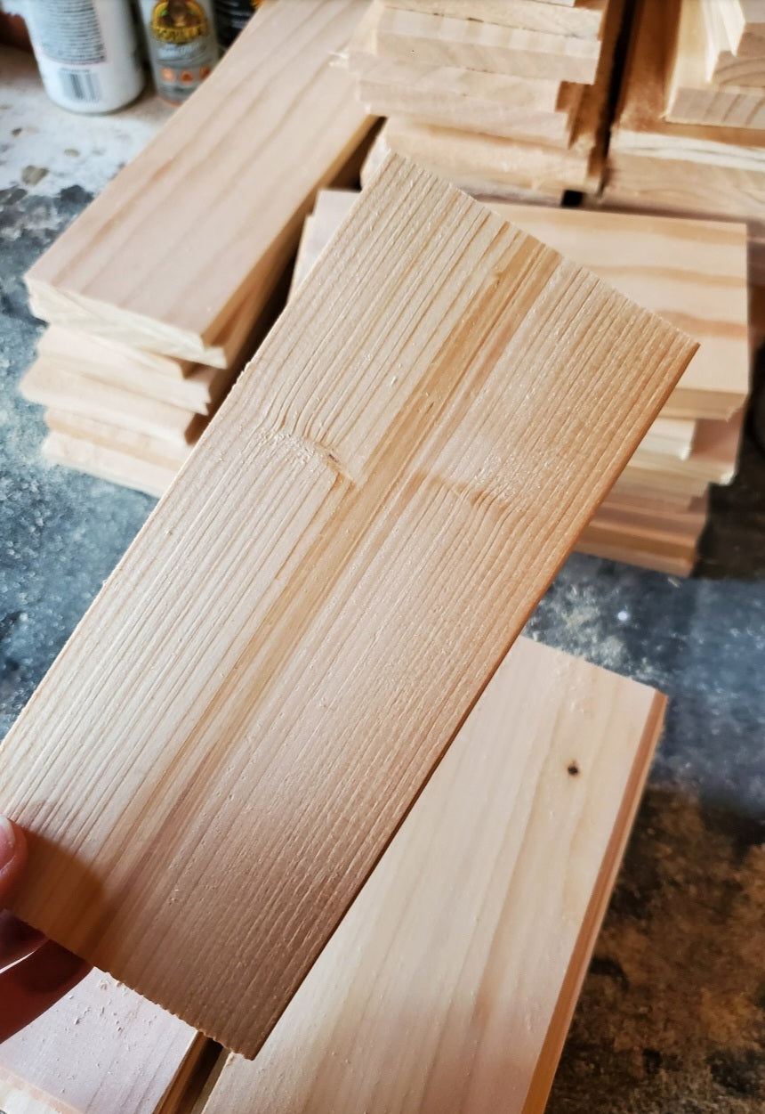 3.5 inch x 7 inch Wood Blanks, Scrap Wood, for Signs, Crafting, or Painting, Bulk Wood Blanks, Scrap wood, Small Craft Wood